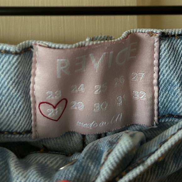 REVICE ex-boyfriend distressed light wash jeans 28 - Picture 3 of 7